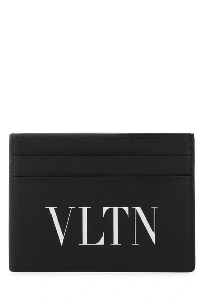 Valentino Garavani Man Black Leather Card Holder