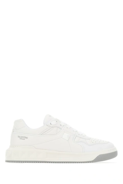 Valentino Garavani Men's Luxury Sneakers   One Stud White Sneakers