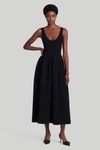 Altuzarra Spark Backless Flared Midi Dress In Black