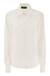 Fabiana Filippi Women's Cotton Poplin Shirt In White