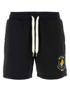 Casablanca Casa Way Cotton Jersey Sweat Shorts In Black