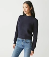 Michael Stars Barb Popover Sweater In Nocturnal