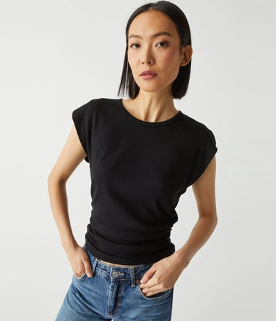 MICHAEL STARS JONI POWER SHOULDER TEE