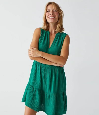 Michael Stars Daisy Gauze Dress In Water