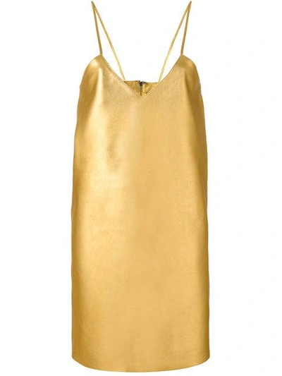 Manokhi V-neck Dress - Farfetch In Gold