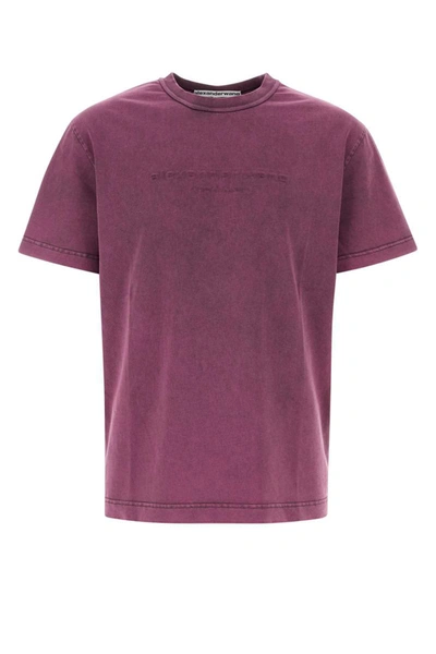 Alexander Wang T-shirt With Logo In Purple