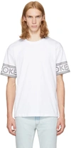 Kenzo White Logo Sport T-shirt In 01 White