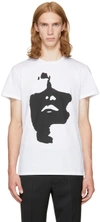 NEIL BARRETT White Big Face T-Shirt