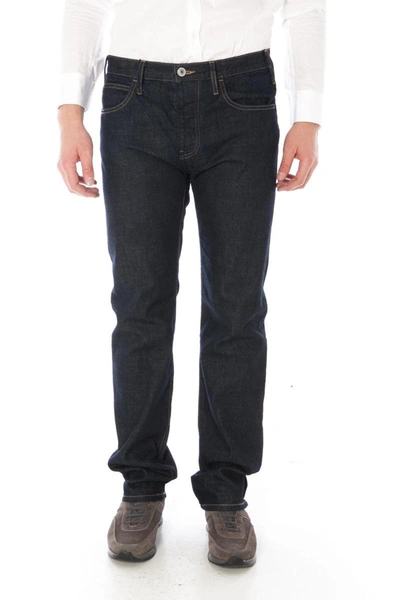 Armani Jeans Belt-loop Jeans In Navy