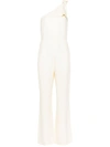 CHLOÉ CHLOÉ LINEN ONE SHOULDER JUMPSUIT