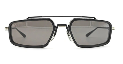 Chrome Hearts Eader - Brushed Silver / Matte Black Sunglasses