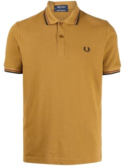 Fred Perry Polo Shirt  Men In Camel