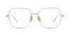 Givenchy Gold Square Glasses In Rose Gold