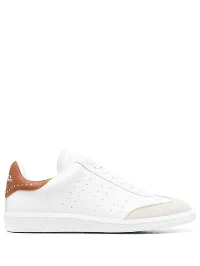 Isabel Marant Bryce Leather And Suede Trainers In White