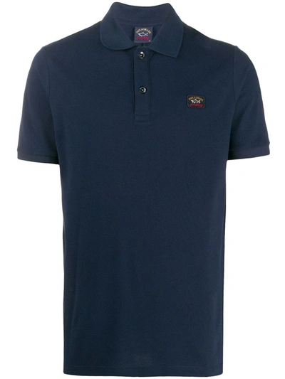 Paul & Shark Polo Logo Clothing In Blue