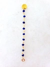 A Blonde And Her Bag Semi-precious Bead Necklace Extender In Blue