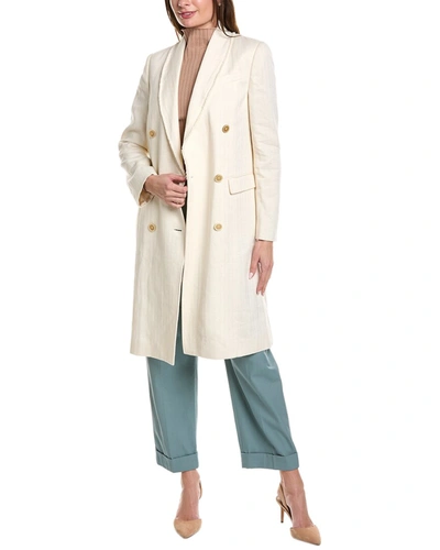 Brunello Cucinelli Linen-blend Jacket In White