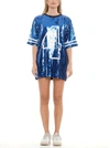 WHY DRESS NUMBER 4 SEQUIN JERSEY DRESS IN BLUE