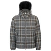 HUGO BOSS DOWN JACKET WITH CHECKED PATTERN