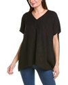 Eileen Fisher Crewneck Jersey Top In Black