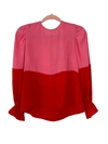 Crosby By Mollie Burch James Top In Hollyhock/poppy In Multi