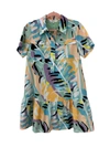 Crosby By Mollie Burch Calee Dress In Paradise Palm In Multi