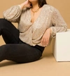 Gilli Sequenced Bodysuit Curvy In Champaign In Multi