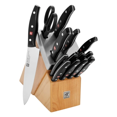 Zwilling Twin Signature 15-pc Self-sharpening Knife Block Set In Multi