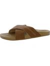 Olukai Kipea'a 'olu Womens Embroidered Casual Slide Sandals In Brown