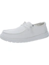 Hey Dude Women's Wendy Slub Canvas Casual Moccasin Sneakers From Finish Line In White