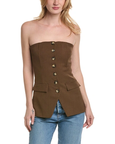 Luxe Always Strapless Top In Brown