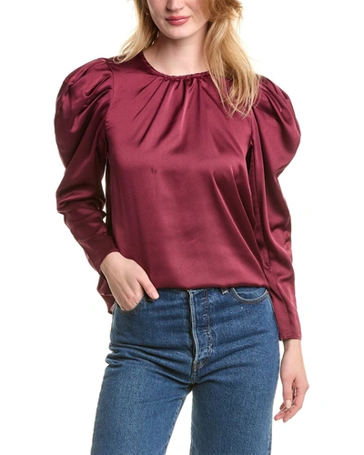 1.state Puff Sleeve Blouse In Red
