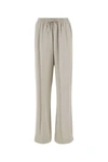 Apc Light Grey Viscose Carlota Wide-leg Pant In Grey