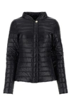 Herno Sleek Hooded Puffer Jacket With Goose Down Insulation And Zip Closure In Black