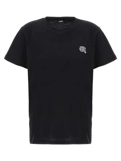 Karl Lagerfeld Ikonik 2,0 Glitter T-shirt Black