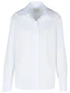 797 Loulou Studio 'alim' White Cotton Shirt In White