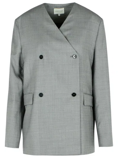 797 LOULOU STUDIO 'ALTAIR' GREY VIRGIN WOOL BLAZER
