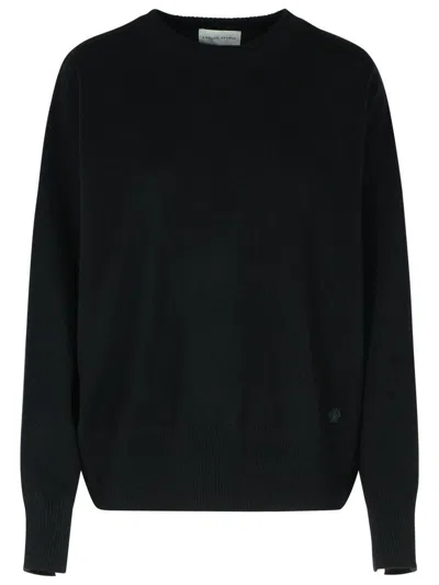 797 LOULOU STUDIO 'ANAA' BLACK CASHMERE SWEATER