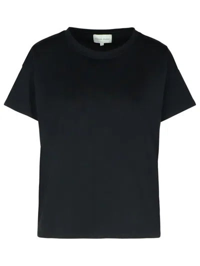 797 LOULOU STUDIO 'BASILUZZO' BLACK COTTON T-SHIRT