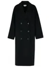 797 Loulou Studio 'borneo' Black Wool Blend Coat In Black