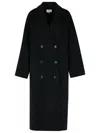 797 Loulou Studio 'borneo' Black Wool Blend Coat In Black