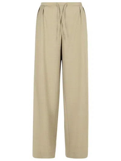 797 LOULOU STUDIO 'COVE' BEIGE VIRGIN WOOL PANTS