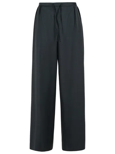 797 LOULOU STUDIO 'COVE' BLACK VIRGIN WOOL PANTS