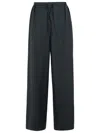 797 Loulou Studio 'cove' Black Virgin Wool Pants In Black