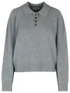 797 Loulou Studio 'homere' Grey Cashmere Sweater In Grey