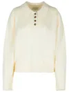 797 Loulou Studio 'homere' Ivory Cashmere Sweater In Beige