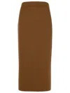 797 Loulou Studio 'samos' Brown Virgin Wool Skirt In Brown