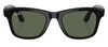 Ray Ban Women's Rw4008 53mm Ray-ban Meta Wayfarer Large Smart Glasses In Shiny Black Shaded