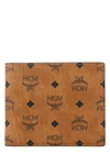 Mcm Bifold Wallet With Card Case In Visetos Original In Printed