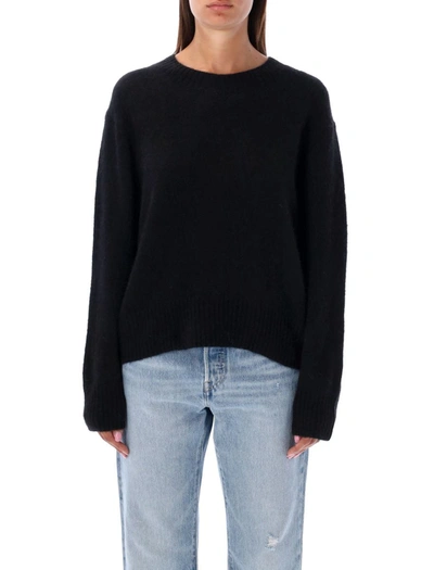 Apc A.p.c. Alison Crewneck Knitted Jumper In Black